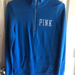 Blue Victoria’s Secret pink hoodie